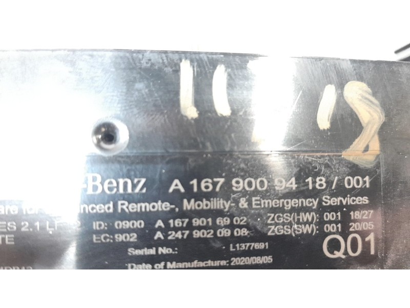 Recambio de modulo electronico para mercedes-benz clase c (w205) lim. c 200 (205.077) referencia OEM IAM A1679009418  
