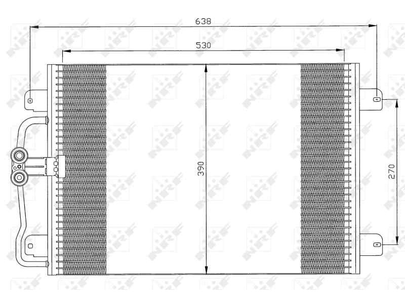 Recambio de condensador / radiador aire acondicionado para renault megane i classic (la0) 1.9 dti alize referencia OEM IAM 77004