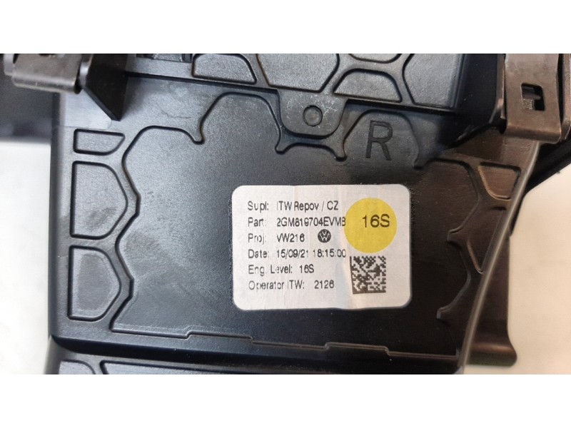Recambio de rejilla aireadora para volkswagen t-cross 1.0 tsi referencia OEM IAM 2GM819704EVMB  