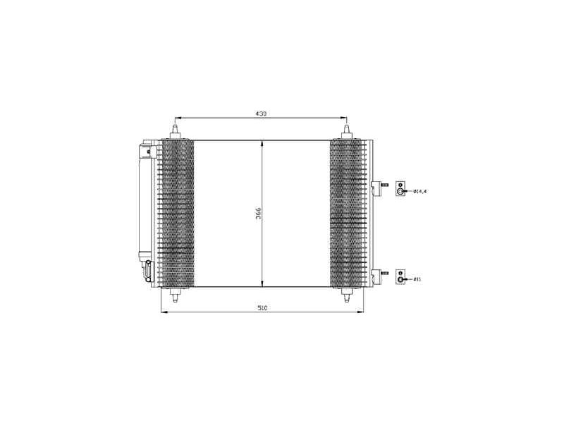 Recambio de condensador / radiador aire acondicionado para peugeot 307 (s1) xr referencia OEM IAM 868482U 35445 