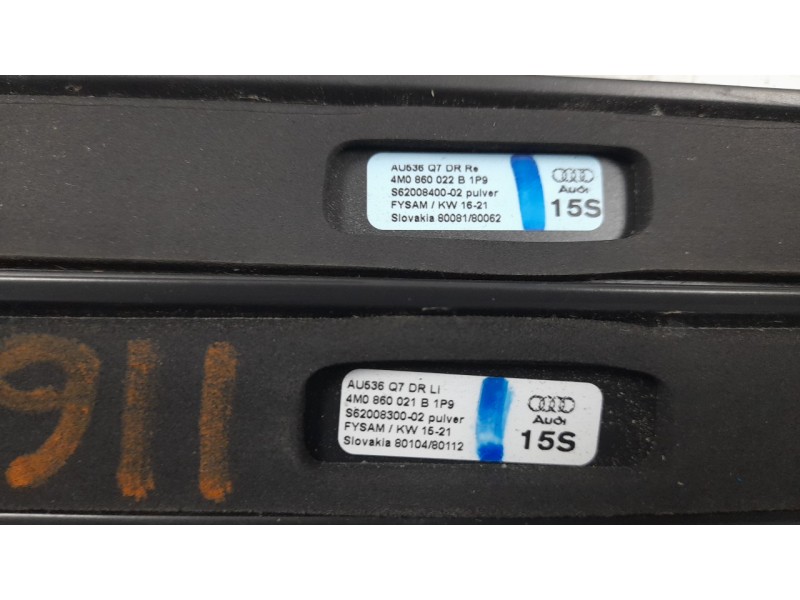 Recambio de barras techo para audi q7 4mg referencia OEM IAM 4M0860022B1P9 4M0860021B1P9 