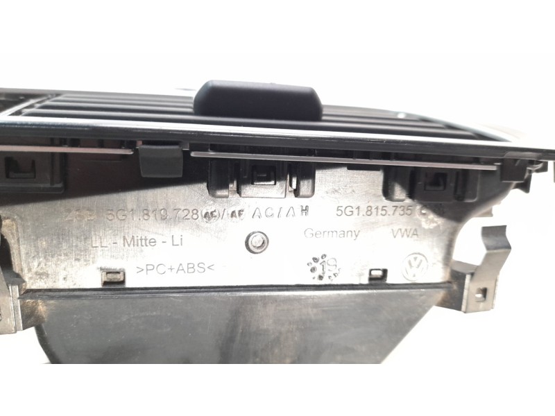 Recambio de aireador central para volkswagen golf vii lim. (bq1) 1.0 tsi referencia OEM IAM 5G1819728  