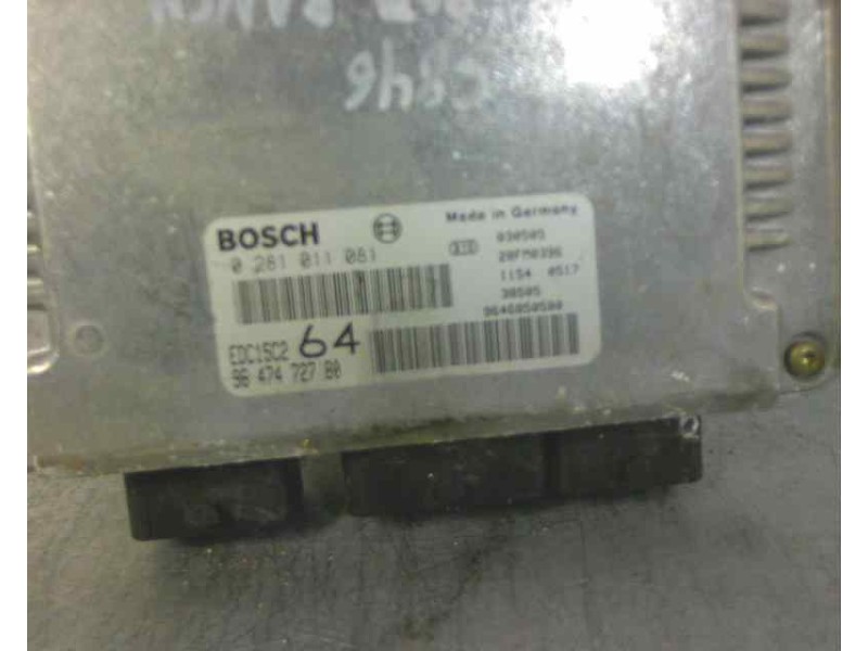 Recambio de centralita motor uce para peugeot 307 (s1) 2.0 hdi fap cat referencia OEM IAM 9647472780 0286011081 5746