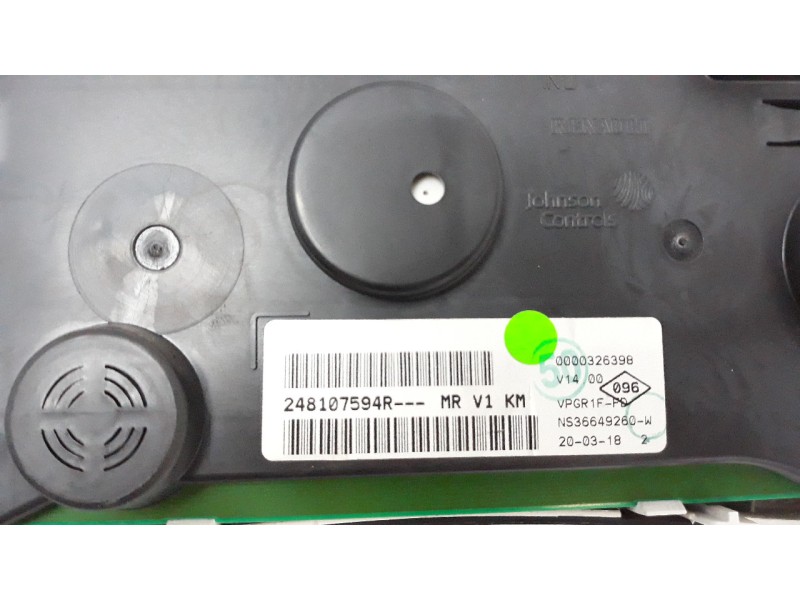 Recambio de cuadro instrumentos para dacia dokker 1.5 dci diesel fap cat referencia OEM IAM 248100770R  