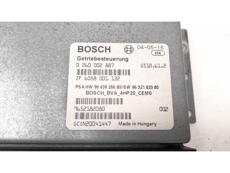 Recambio de centralita cambio automatico para citroen c5 berlina 2.2 hdi fap cat (4hx / dw12ed4) referencia OEM IAM 9652182080  