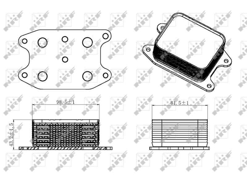 Recambio de enfriador aceite motor para volkswagen golf vii lim. (bq1) ready2go referencia OEM IAM 04E117021L 31329 