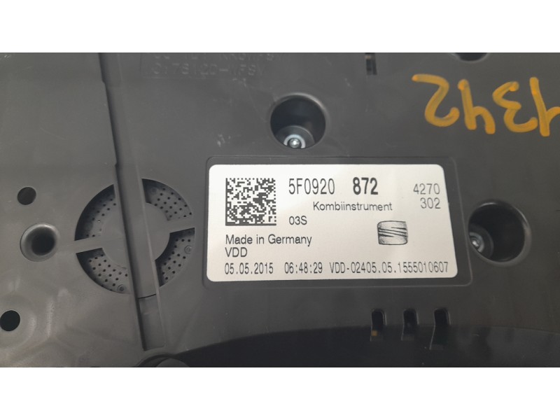 Recambio de cuadro instrumentos para seat leon (5f1) style referencia OEM IAM 5F0920872  