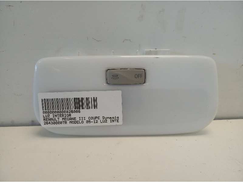 Recambio de luz interior para renault megane iii coupe dynamique referencia OEM IAM 264300007R  