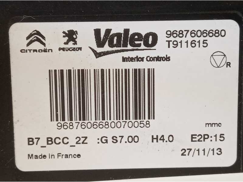 Recambio de centralita calefaccion para citroen c4 lim. collection referencia OEM IAM 9687606680  