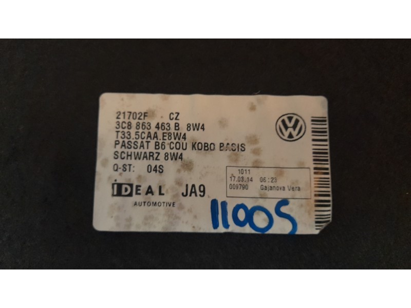 Recambio de bandeja trasera para volkswagen cc (358) 2.0 tdi referencia OEM IAM 3C8863463B8W4  