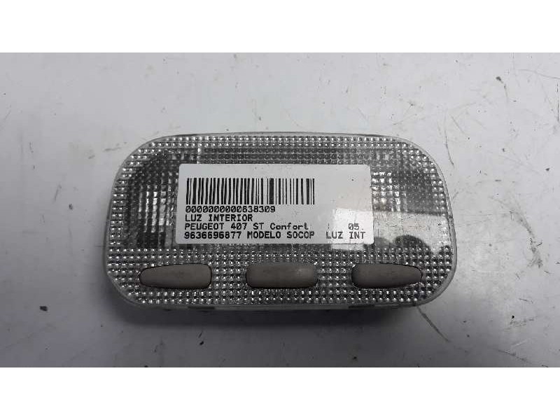 Recambio de luz interior para peugeot 407 st confort referencia OEM IAM 9636696877  