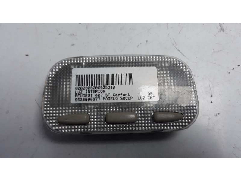 Recambio de luz interior para peugeot 407 st confort referencia OEM IAM 9636696877  