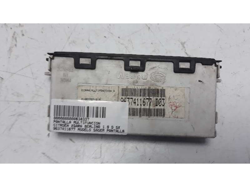 Recambio de pantalla multifuncion para citroen xsara berlina 1.9 d sx referencia OEM IAM 9637411677  
