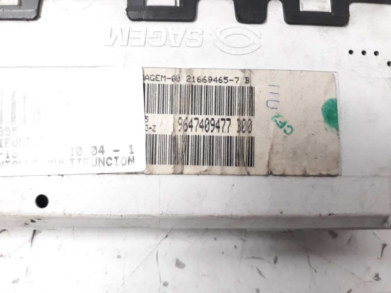 Recambio de pantalla multifuncion para citroen c2 furio referencia OEM IAM 9647409477 B00 