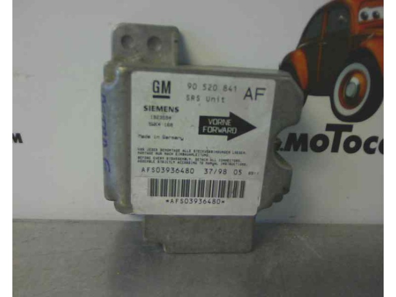 Recambio de centralita airbag para opel astra g berlina referencia OEM IAM 90520841 5WK4168 