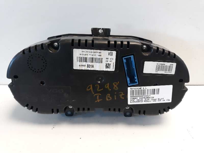 Recambio de cuadro instrumentos para seat ibiza (6j5) good stuff referencia OEM IAM 6J0920801A A2C53332250 A2C53349080