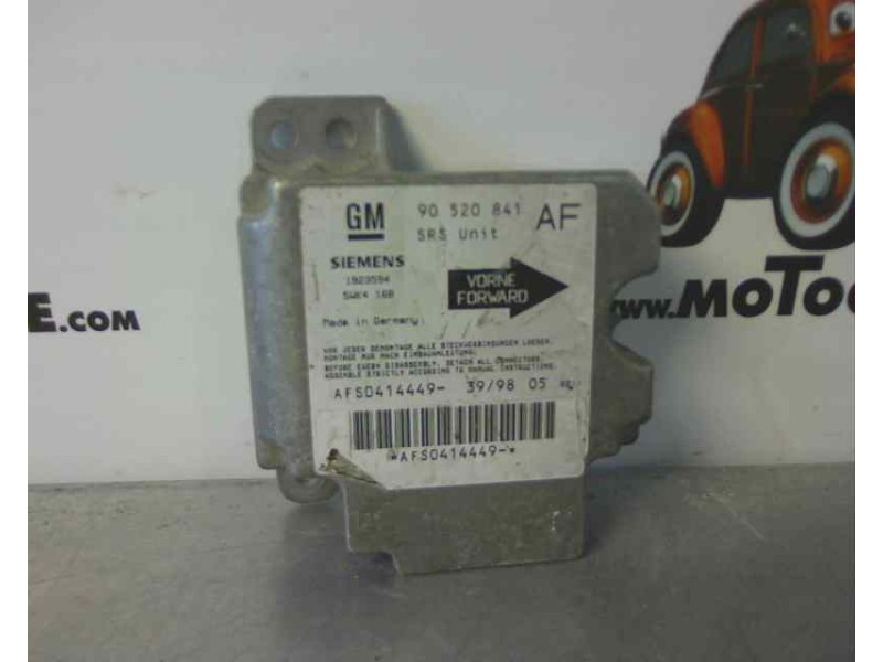 Recambio de centralita airbag para opel astra g berlina referencia OEM IAM 90520841 5WK4168 