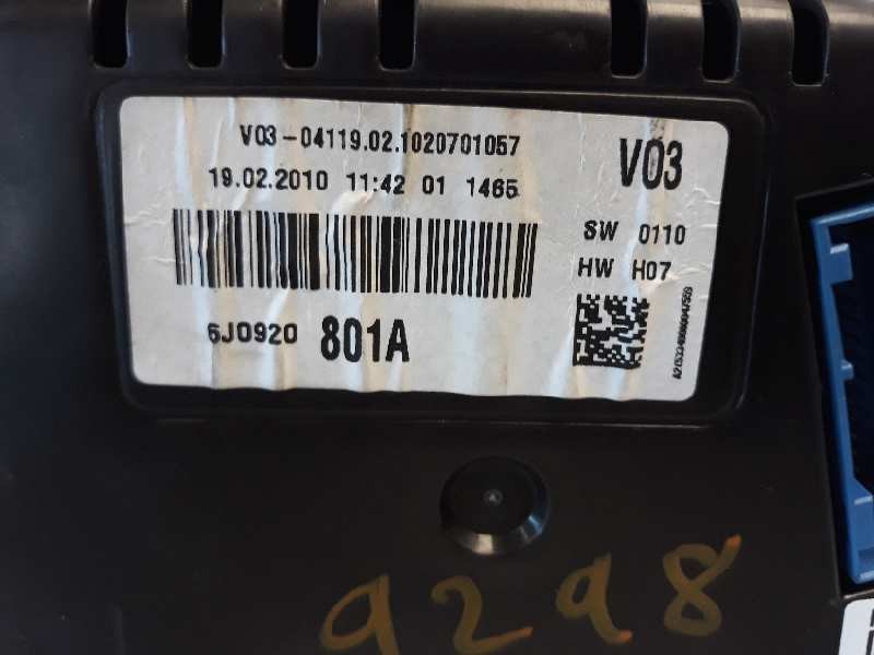 Recambio de cuadro instrumentos para seat ibiza (6j5) good stuff referencia OEM IAM 6J0920801A A2C53332250 A2C53349080