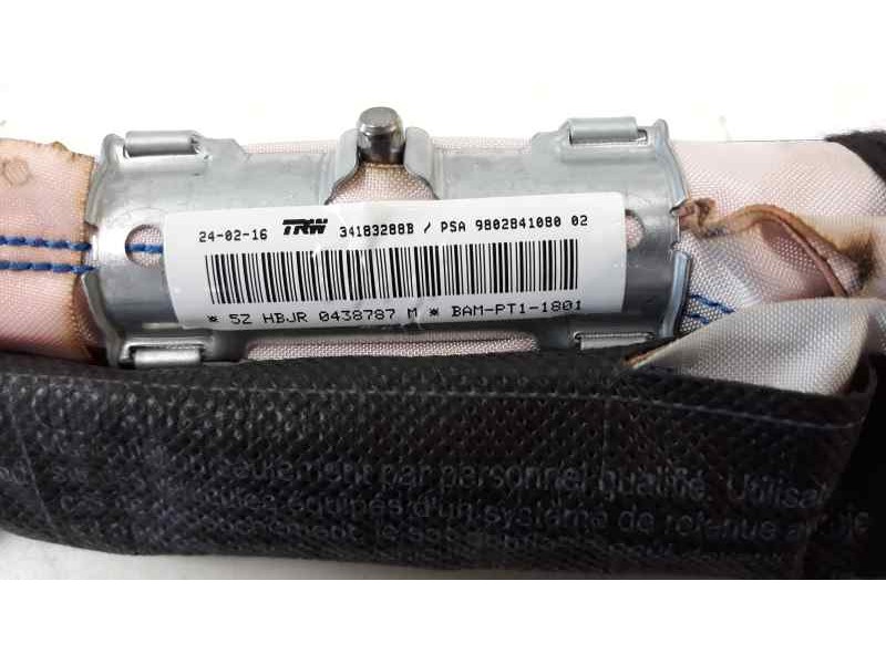 Recambio de airbag cortina delantero derecho para ds 3 style referencia OEM IAM 9802841080 0438787 