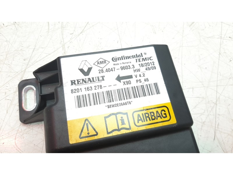Recambio de airbag delantero izquierdo para dacia sandero referencia OEM IAM 8200823307 34106219A 8201163278