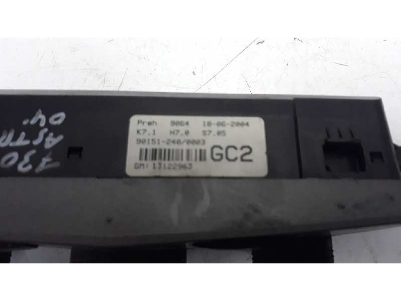 Recambio de mando climatizador para opel astra h ber. referencia OEM IAM 13122963 901512400003 