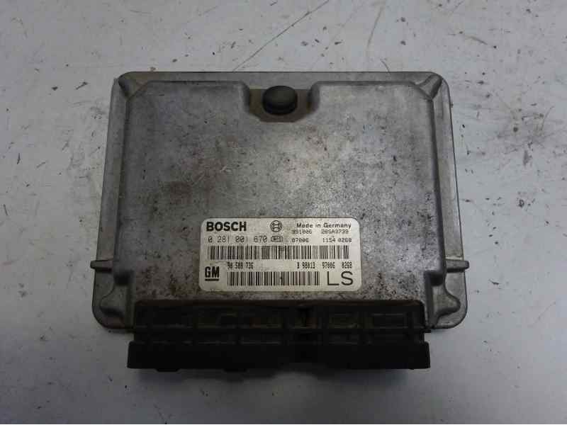 Recambio de centralita motor uce para opel astra g berlina club referencia OEM IAM 90589736 0281001670 