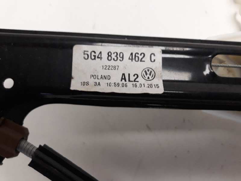 Recambio de elevalunas trasero derecho para volkswagen golf vii lim. sport by r-line bluemotion referencia OEM IAM 5G4839462C  