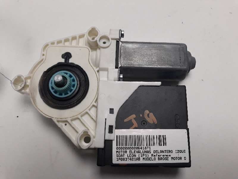 Recambio de motor elevalunas delantero izquierdo para seat leon (1p1) reference referencia OEM IAM 1P0837401AB  