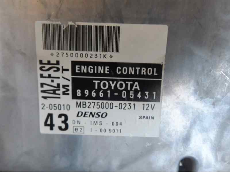 Recambio de centralita motor uce para toyota avensis berlina (t 22) 2.0 sol (4-ptas.) referencia OEM IAM 8966105431 MB2750000231
