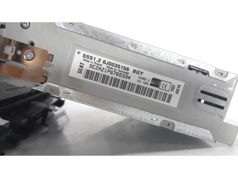 Recambio de sistema audio / radio cd para seat ibiza (6j5) 1.6 tdi referencia OEM IAM 6J0035156  