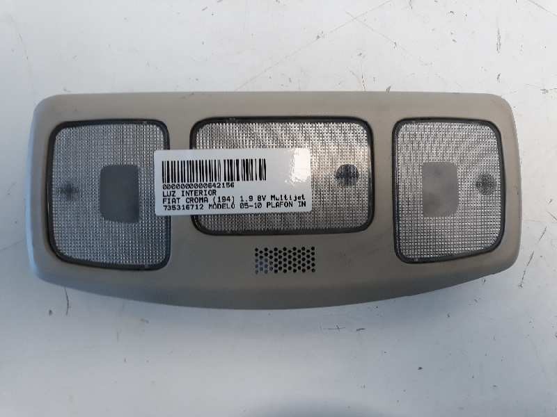 Recambio de luz interior para fiat croma (194) 1.9 8v multijet active referencia OEM IAM 735316712  