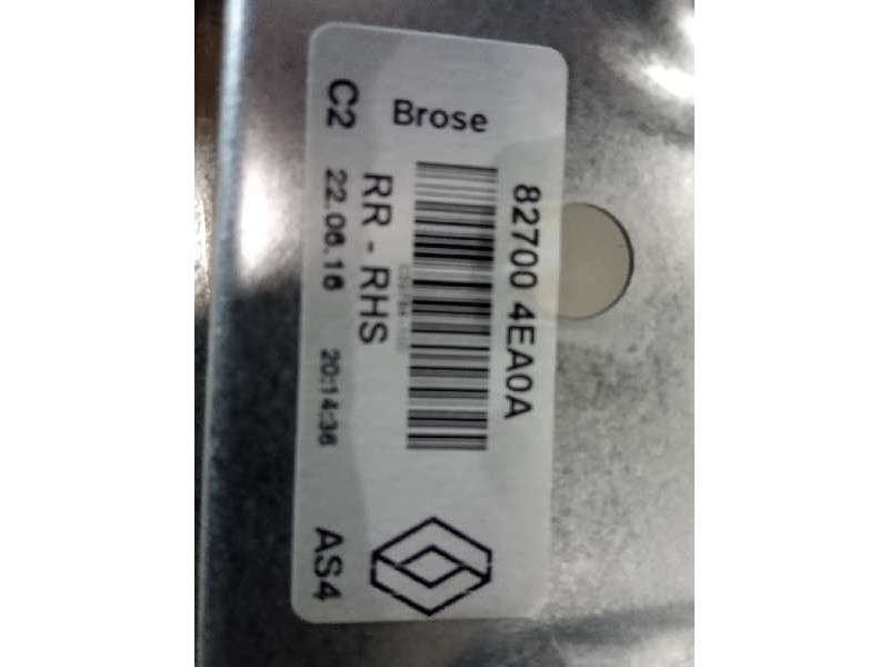 Recambio de elevalunas trasero derecho para renault kadjar zen referencia OEM IAM 827004EA0A  