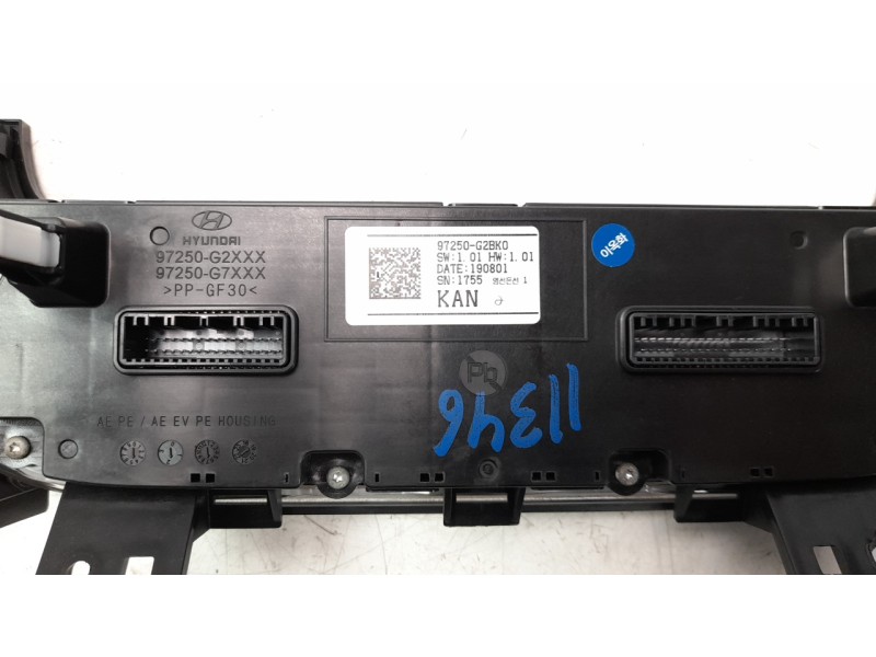 Recambio de mando climatizador para hyundai ioniq referencia OEM IAM 97250G2BK0  