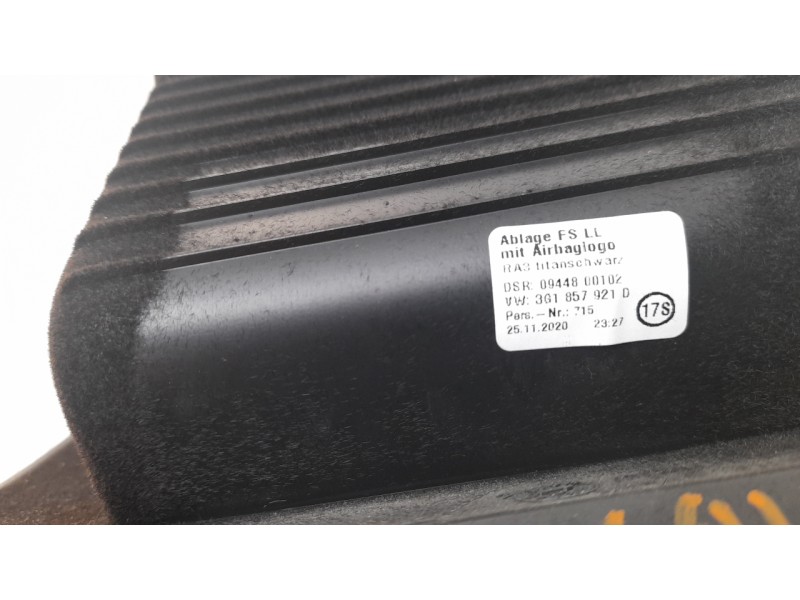 Recambio de guantera para volkswagen passat variant (cb5) r-line referencia OEM IAM 3G1857921D  