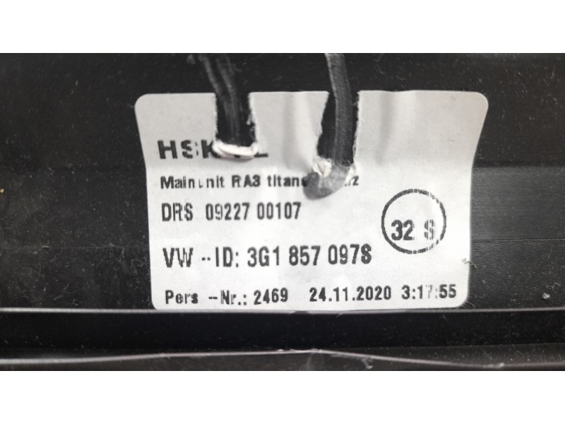 Recambio de guantera para volkswagen passat variant (cb5) r-line referencia OEM IAM 3G1857097S  