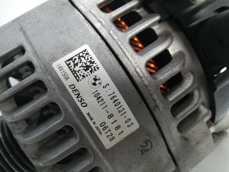 Recambio de alternador para bmw serie 3 lim. (f30) 318d advantage referencia OEM IAM 7640131 ALF830504 1042118181