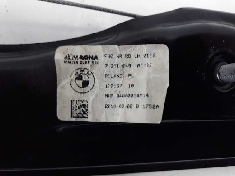 Recambio de elevalunas trasero izquierdo para bmw serie 3 lim. (f30) 318d advantage referencia OEM IAM 7351049 106063321 