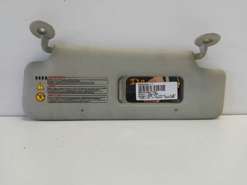 Recambio de parasol izquierdo para nissan micra c+c (ck12e) 1.4 cat referencia OEM IAM   