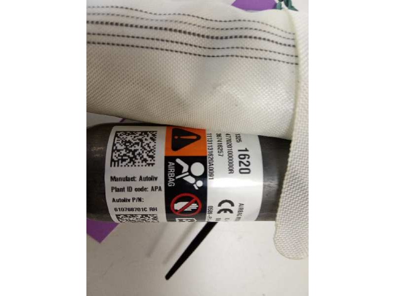 Recambio de airbag cortina delantero derecho para opel astra j lim. excellence referencia OEM IAM 13251620  