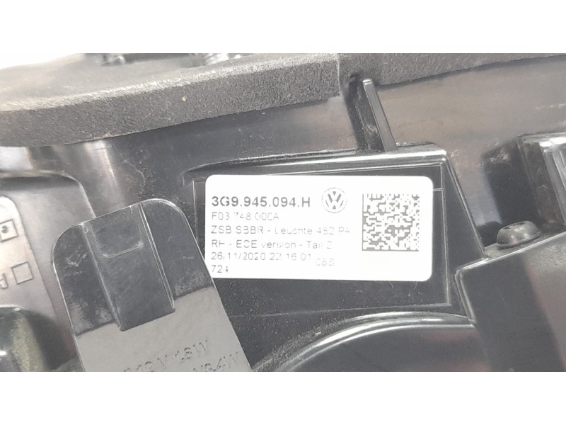 Recambio de piloto trasero derecho interior para volkswagen passat variant (cb5) r-line referencia OEM IAM 3G9945094H  