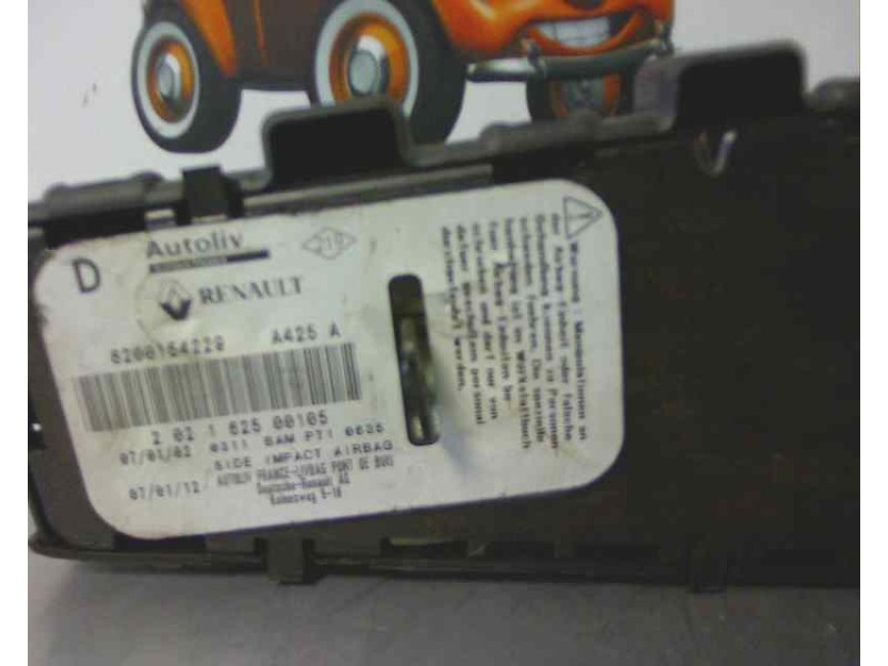 Recambio de airbag lateral delantero derecho para renault laguna ii (bg0) referencia OEM IAM 8200154229  70/M