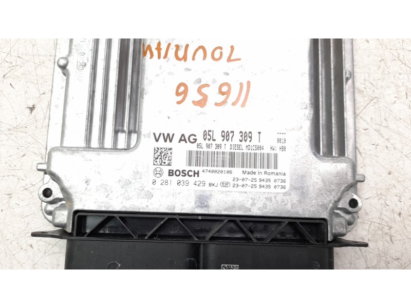 Recambio de centralita motor uce para volkswagen touran (5t1) 2.0 tdi referencia OEM IAM 05L907309T  