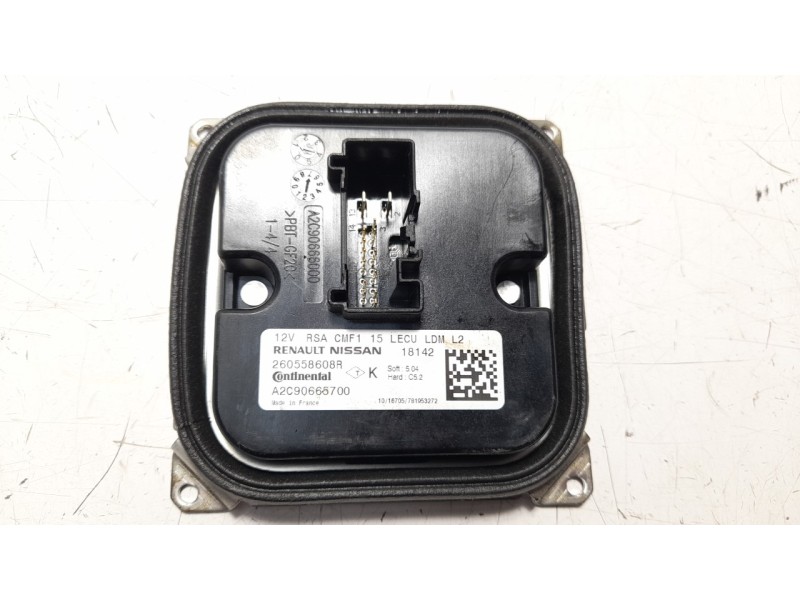 Recambio de centralita faros xenon para renault captur 0.9 energy referencia OEM IAM 260558608R A2C90665700 