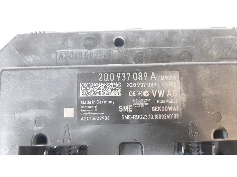 Recambio de modulo confort para seat arona 1.6 tdi referencia OEM IAM 2Q0937089A A2C15029906 