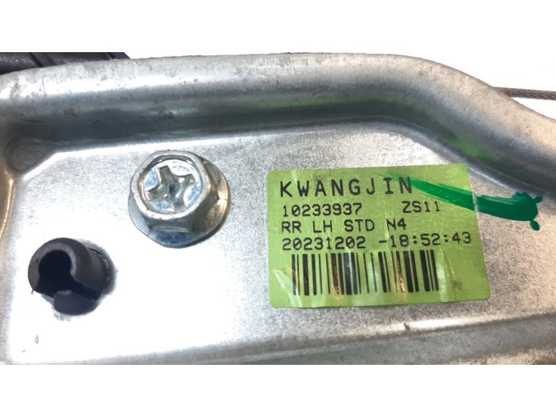 Recambio de elevalunas trasero izquierdo para mg zs comfort referencia OEM IAM 10233937  