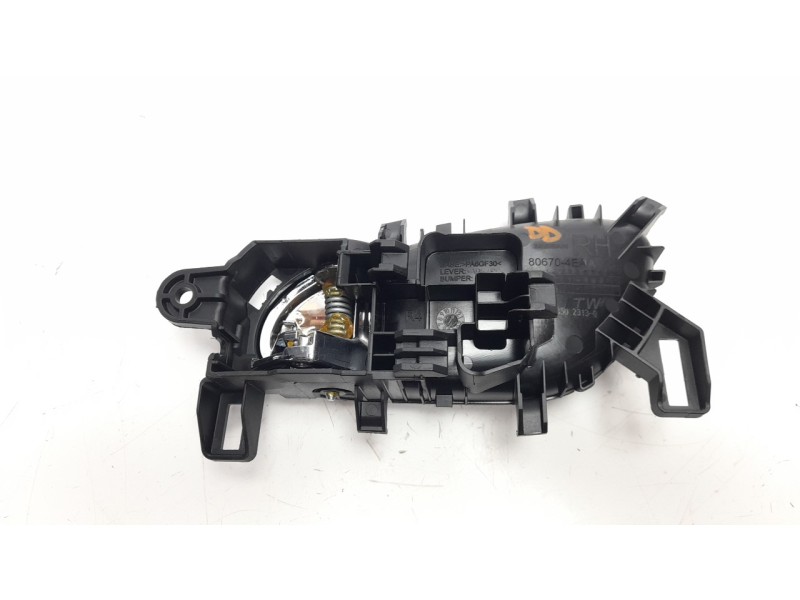 Recambio de maneta interior trasera derecha para nissan pulsar (c13) acenta referencia OEM IAM 806704EA1A  