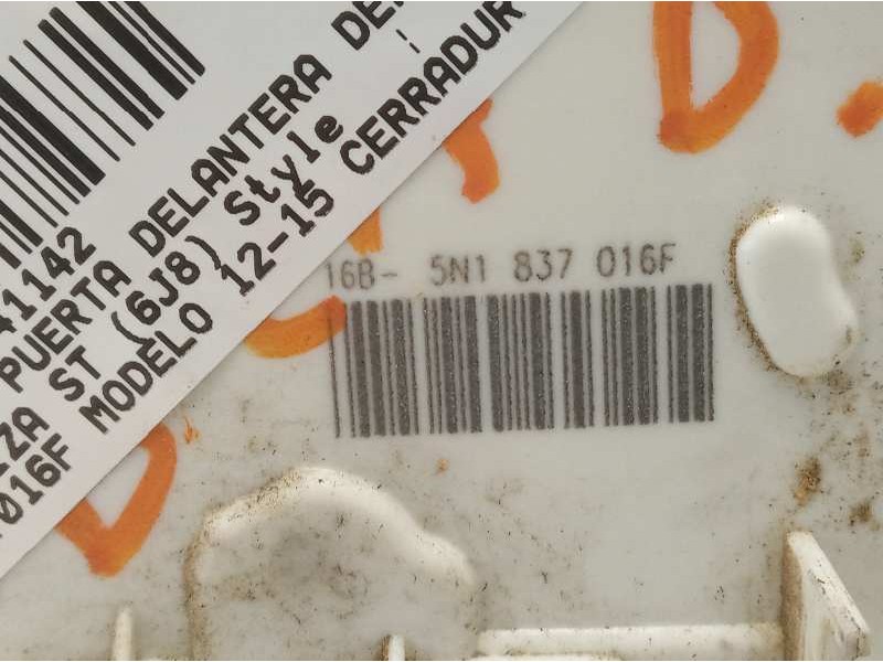 Recambio de cerradura puerta delantera derecha para seat ibiza st (6j8) style referencia OEM IAM 5N1837016F CRDVW1108 