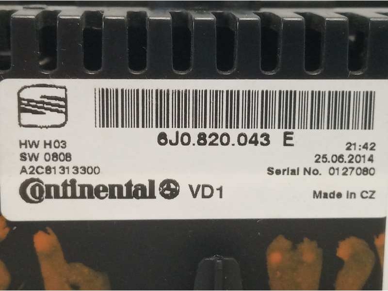 Recambio de mando climatizador para seat ibiza st (6j8) style referencia OEM IAM 6J0820043E  