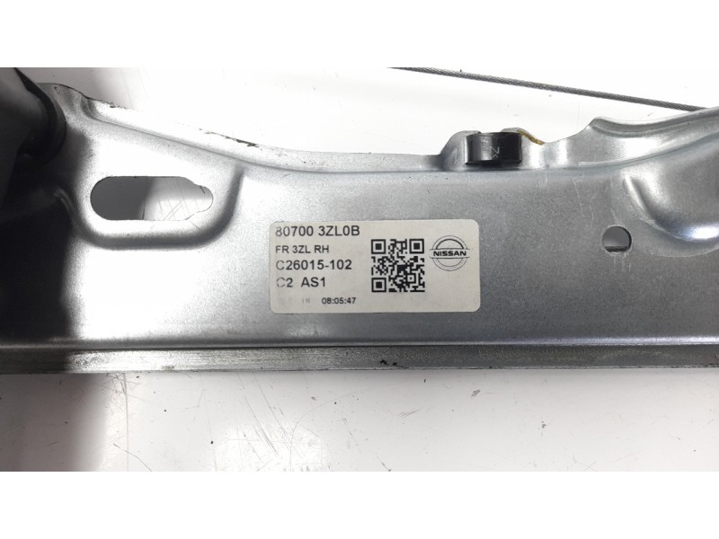 Recambio de elevalunas delantero derecho para nissan pulsar (c13) acenta referencia OEM IAM 807003ZL0B  