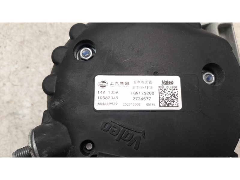 Recambio de alternador para mg zs comfort referencia OEM IAM 10582349  